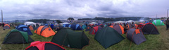 The Leeds Festival campsites 
