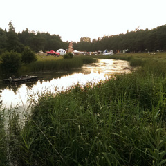 The lake with a view to the kids area at Latitude Festival 