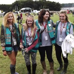 Hotbox Events festival volunteers working in the Leeds campsites 