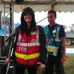 Festival stewards and fire marshals working well together 