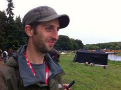 Volunteer manager Tavis on all important sheep watch 