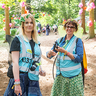 Festival staff and volunteer photos from the 2016 Latitude, Reading, Leeds, and V Festival!