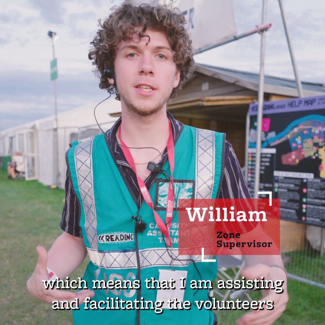 William a Zone Supervisor working with Hotbox Events at Reading Festival!