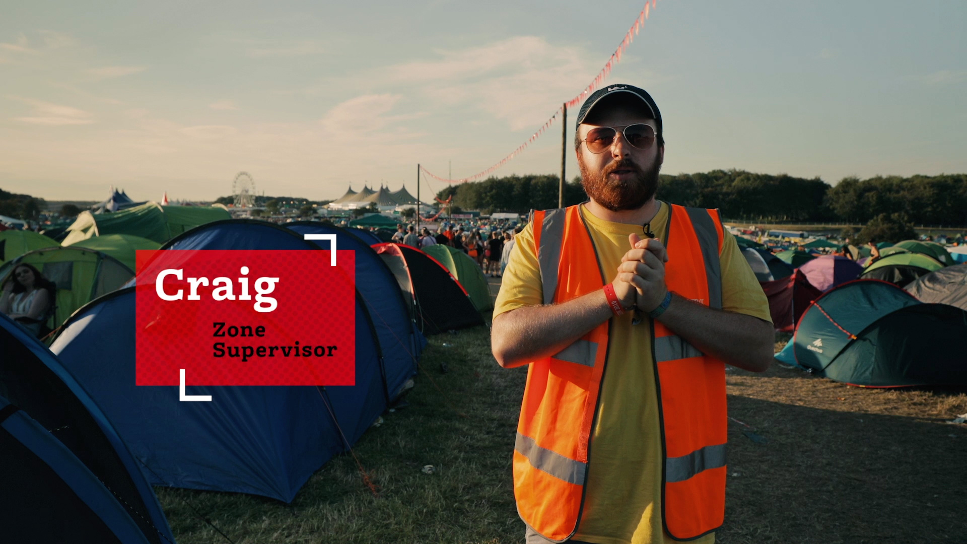 Craig a Campsite Supervisor working with Hotbox Events at Leeds Festival!