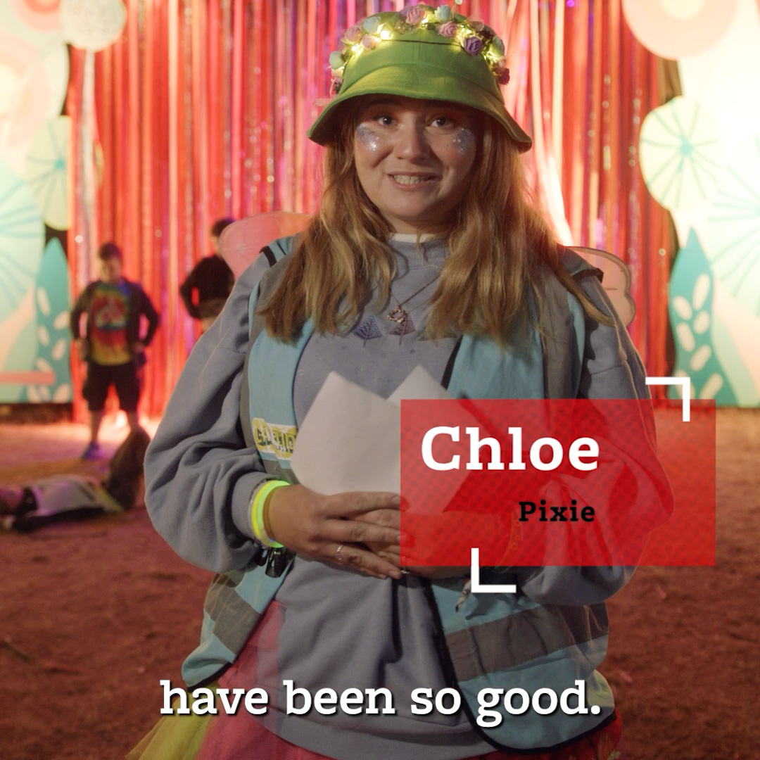Chloe an Arena Pixie Steward volunteering with Hotbox Events at Latitude Festival!